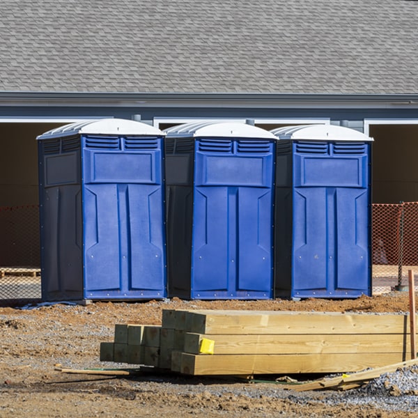 how can i report damages or issues with the portable toilets during my rental period in Fortuna ND